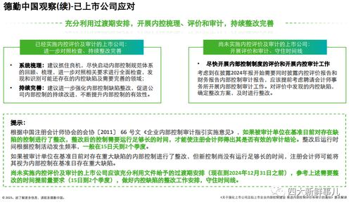 德勤 關于強化上市公司及擬上市企業內部控制建設 推進內部控制評價和審計的通知 要點解讀